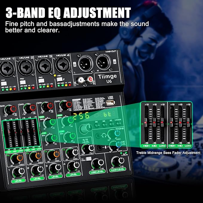 Professional 6-Channel Audio Mixer - Image 6
