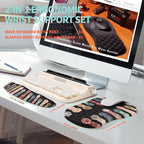 2-in-1 Ergonomic Set, Wave Rise Keyboard Wrist Rest and Massage Bulge Slope - Image 5