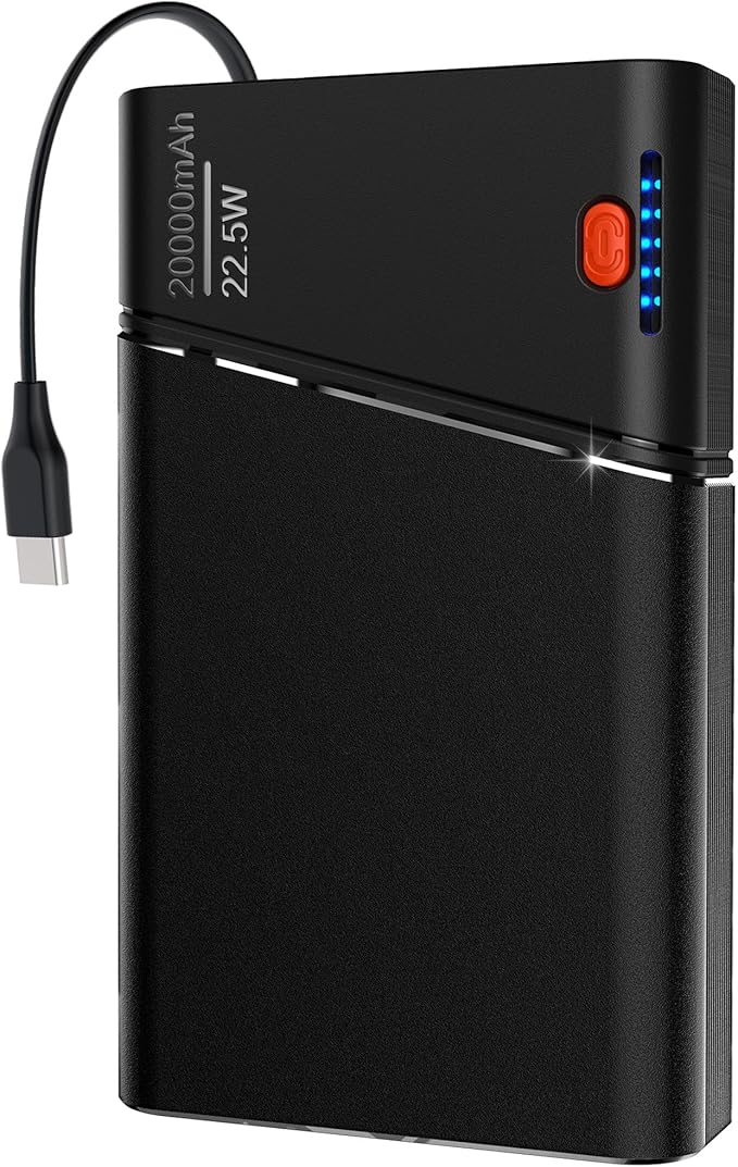 Portable Charger 20000mAh, 22.5W PD 3.0+QC 4.0 Super Fast Charging Power Bank by Kesguar