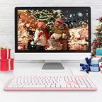 Computer Keyboard Wired, Plug Play USB Keyboard, Low Profile Chiclet Keys - Image 7