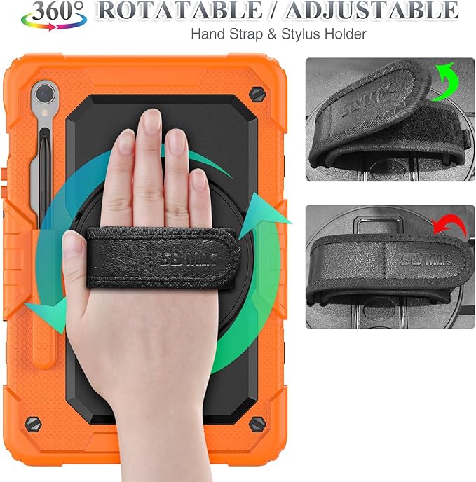 SEYMAC stock Case for Samsung Galaxy Tab S10 FE / S9 / S9 FE 5G Tablet Case - Image 3