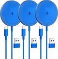 3-Pack 15W Magnetic Wireless Charger: Qi2 Fast Charging Pad by SMILESTATION