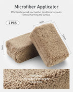 Fantasticlean 9PCS Car Interior Detailing Set, Microfiber Cloth & Applicator - Image 2