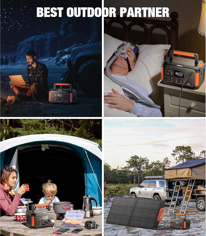 GRECELL 500W Portable Power Station 444Wh Solar Generator - Image 8
