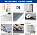 4 in 1 Screen Repair Kit, Screen Roller Tool Kit Inlcuded Metal/Nylon Screen - Image 6