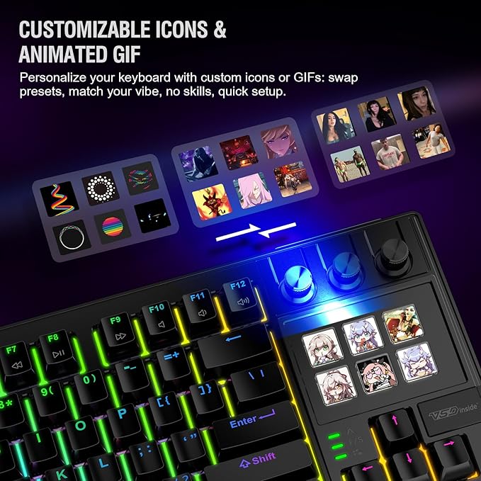K1 Pro Macro Keyboard, Wired Only Full-Key Programmable On-Board Keypad - Image 3
