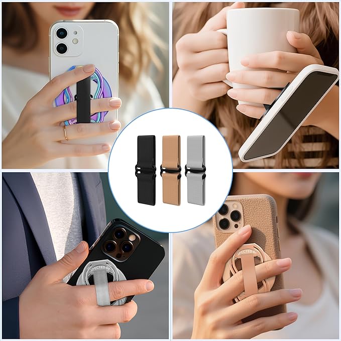 RESPECTED-BRO-Magnetic-Phone-Grip-Stand-with-Finger-Strap, 4-in-1 Magnetic Ring - Image 5