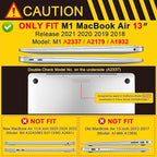 MEEgoodo for MacBook Air 13 inch Case 2021 2020 2019 2018 Released A2337 M1 - Image 2