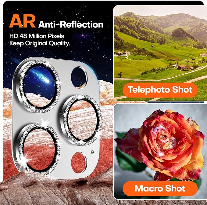 Camera Lens Protector for iPhone 16 Pro Max/16 Pro/15 Pro Max/15 Pro/14 Pro - Image 4