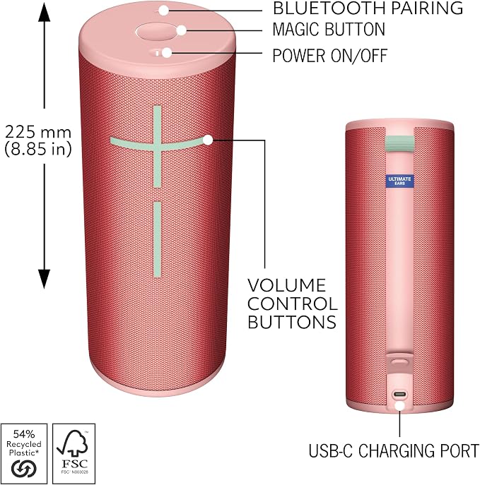 Ultimate Ears MEGABOOM 4 Portable Waterproof Bluetooth Speaker, 360-Degree Sound - Image 5