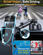 HTU 2025 Upgraded Car Phone Holder 【Safety Certs & No Smell】 Cell Phone Holder - Image 6