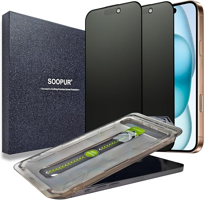 2 Pack Matte Privacy Screen Protector by SOOPUR