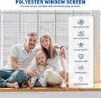 MAGZO High Density Window Screen Replacement Mesh Roll, 37.4in × 16.4ft High - Image 7
