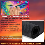 Large Gaming Mouse Pad for Desk, Colorful Hummingbird Desk Mat, Bright - Image 3