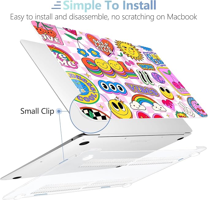 MEEgoodo for MacBook Air 13.3 inch Case 2021 2020 2019 2018 A2337 M1 A2179 A1932 - Image 4