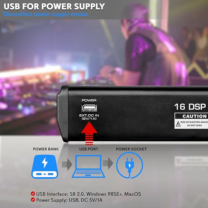 Pyle Professional Bluetooth DJ Audio Mixer - Image 3