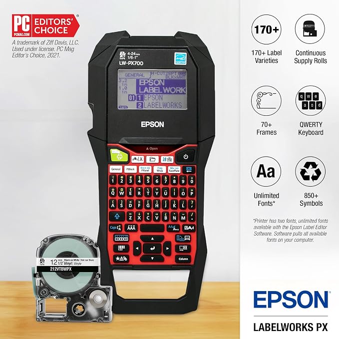 LABELWORKS Epson LW-PX700PCD Industrial Label Maker Kit - Image 2