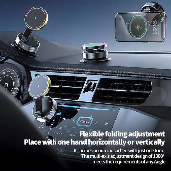 Wireless Charger Car Phone Holder - Image 6