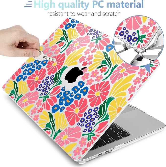 MEEgoodo Case for MacBook Air M4/M3/M2 13.6 inch 2025 2024 2022, Fit Model - Image 4