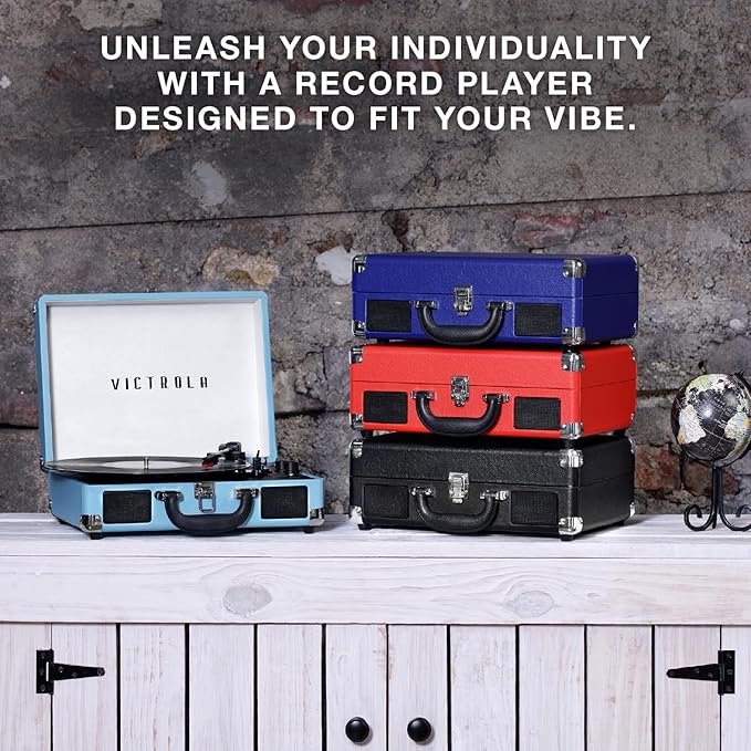 Victrola Journey Bluetooth Portable Suitcase Record Player – - Image 4