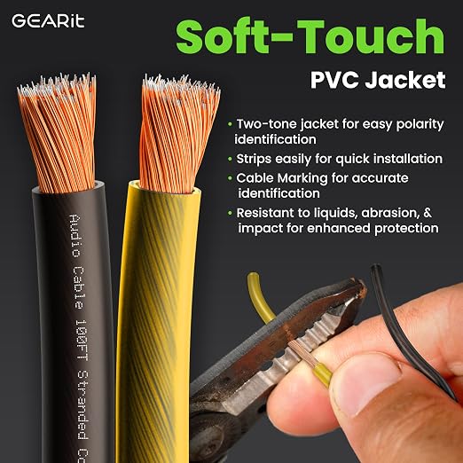 GEARit Speaker Wire 14 Gauge, Speaker Cable 100ft - Image 2