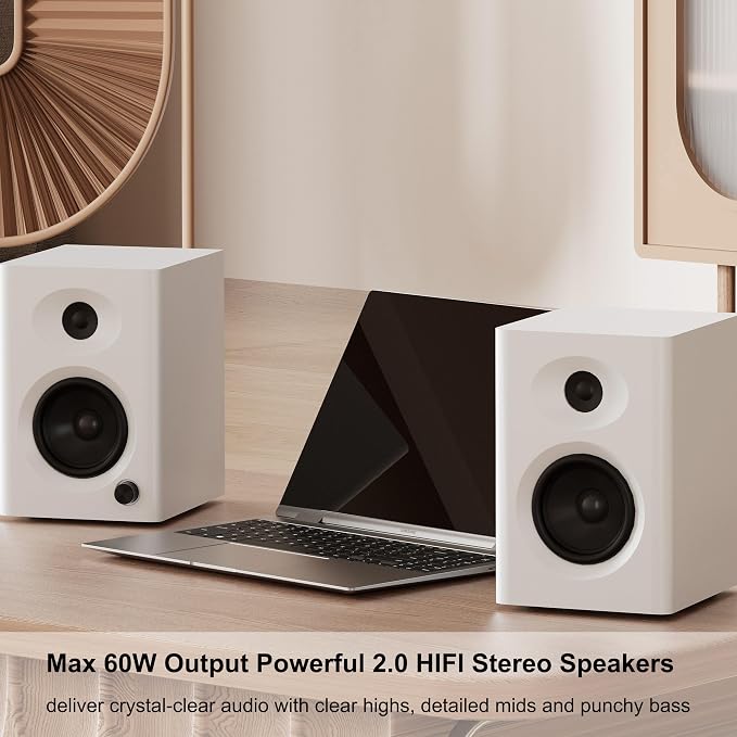 Computer Speakers for Desktop PC, 60W Powerful Sound - Image 6