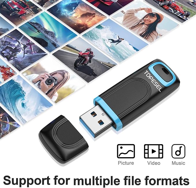 TOPESEL Flash Drive 128GB USB 3.0 Thumb Drive USB Stick Memory Stick USB Flash - Image 9