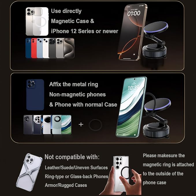 Vacuum Magnetic Phone Holders 15W - Image 5