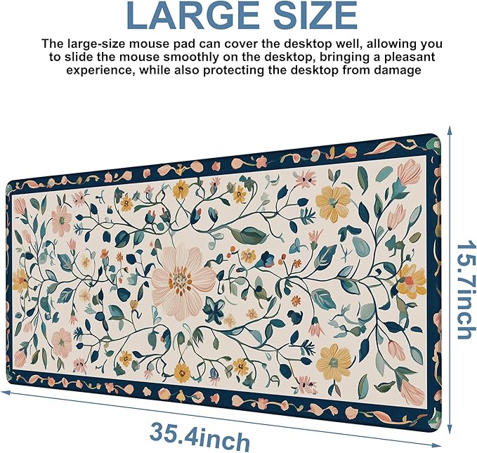 Gaming Desk Pad Large Extra Length Oriental Decorative Mouse Pad Keyboard - Image 3