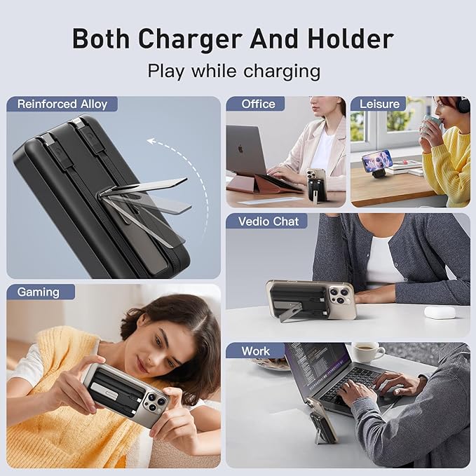 2025 Latest Magnetic Wireless Power Bank, 16800mAh Portable Charger - Image 6
