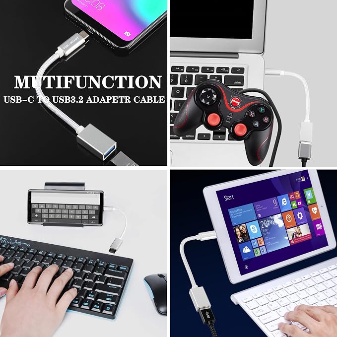 USB C to USB 3.2 Adapter, Transfer up to 10Gbps, Type C to USB(Male-Female OTG - Image 5