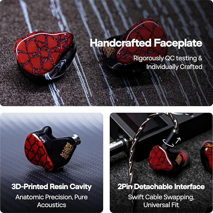 Linsoul Punch Audio Martilo in Ear Monitor, 1 Planar + 2BA + 2DD Hybrid Driver - Image 6