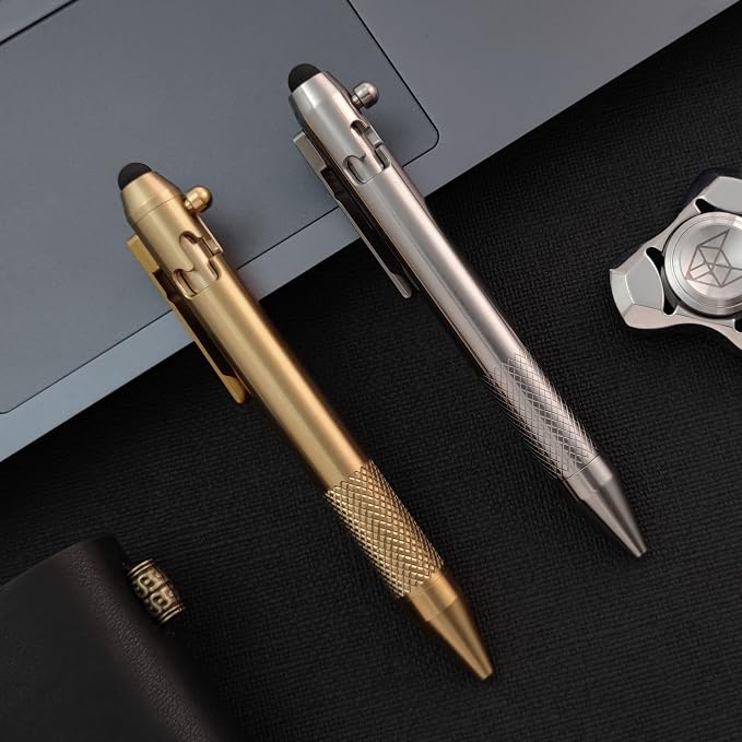 Cool Hand 4.9'' Brass Bolt Action Pen - Image 2