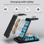 Wireless Charger for Samsung, 3 in 1 Fast Charging Station for Samsung Galaxy - Image 3