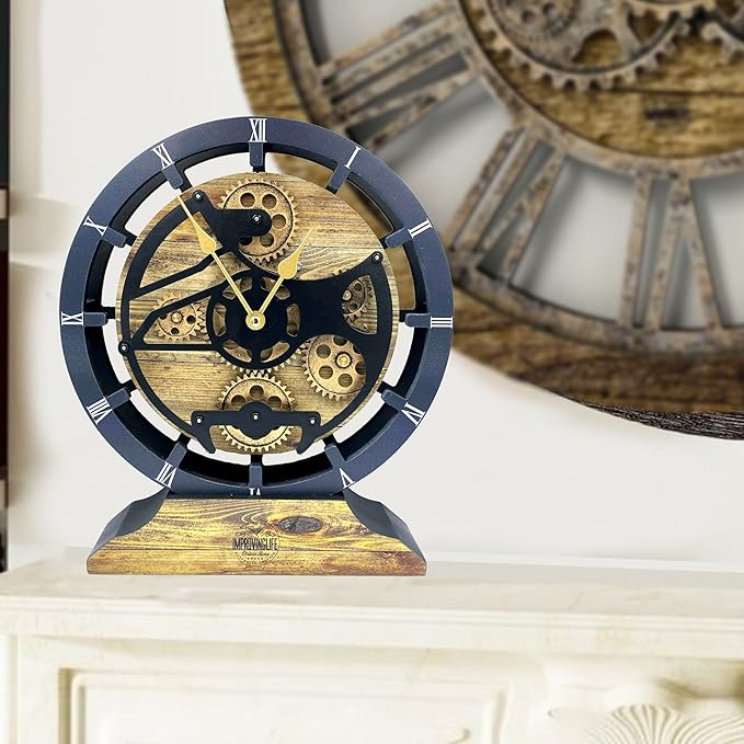 The Gears Clock Desk Clock 10 inches - Image 6
