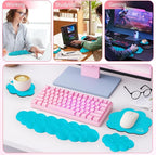 Cloud Wrist Rest for Computer Keyboard, 4-in-1 Memory Foam Leather Cloud - Image 7