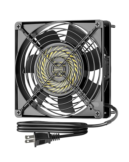DEWENWILS 120V AC Fan, Waterproof Exhaust Fan 120mm, 13W 2800RPM 60CFM by DEWENWILS