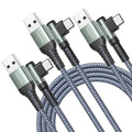 AINOPE Type C Cable Right Angle, 3.1A USB Type C Cable Fast Charging, Nylon by AINOPE10yearsforphoneaccessories