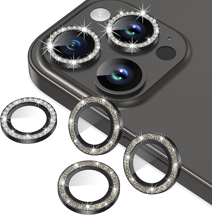 AGVEE 3+3 6 Pack for iPhone 15 Pro 6.1" / 15 Pro Max 6.7" Camera Lens Protector by AGVEE