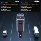 Aftertop 200W Retractable Car Charger, 3-in-1 Independent Fast Charging - Image 8