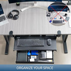 VIVO Large Height Adjustable Clamp-on Keyboard Tray, Extra Sturdy Pull Out - Image 4