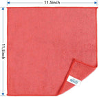 HOMEXCEL Red Microfiber Cleaning Cloth, 100 Pack Cleaning Towels - Image 7