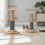 4-in-1 Solid Wood Cat Scratching Post - Image 6