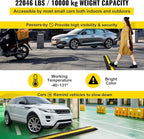 Happybuy 4 Pack of 1-Channel Rubber Cable Protector Ramps Heavy Duty 18000Lbs - Image 4