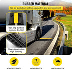 Happybuy 4 Pack of 1-Channel Rubber Cable Protector Ramps Heavy Duty 18000Lbs - Image 5