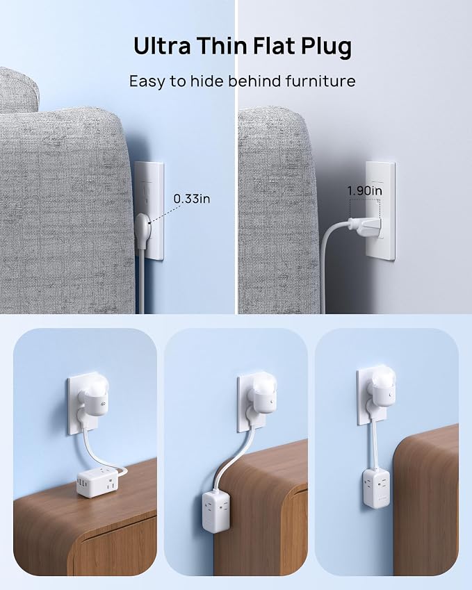 TROND Outlet Extender with 6 Inch Cord - Image 4