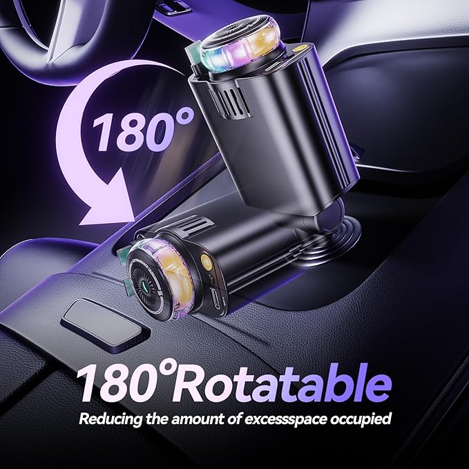 Retractable Car Charger with Aromatherapy and Starlight, 5 in 1 USB C Car - Image 8