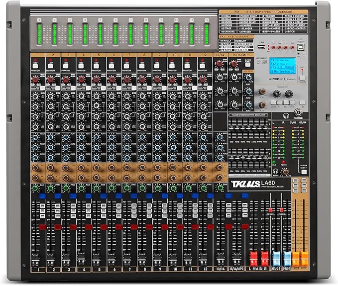 16 Channel Live Sound Audio Mixer by TKLBLS