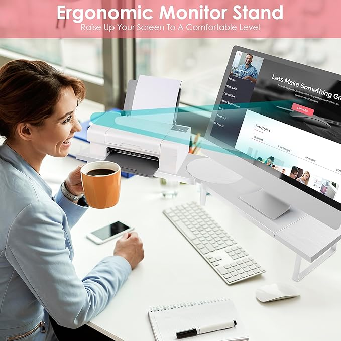 Across-Star Dual-Monitor Stand for Desk - Image 5