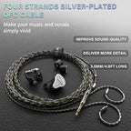 BASN Bmaster5 in Ear Monitors, 1DLC Diaphragm+4BA 5 Drivers IEM Earphones - Image 4